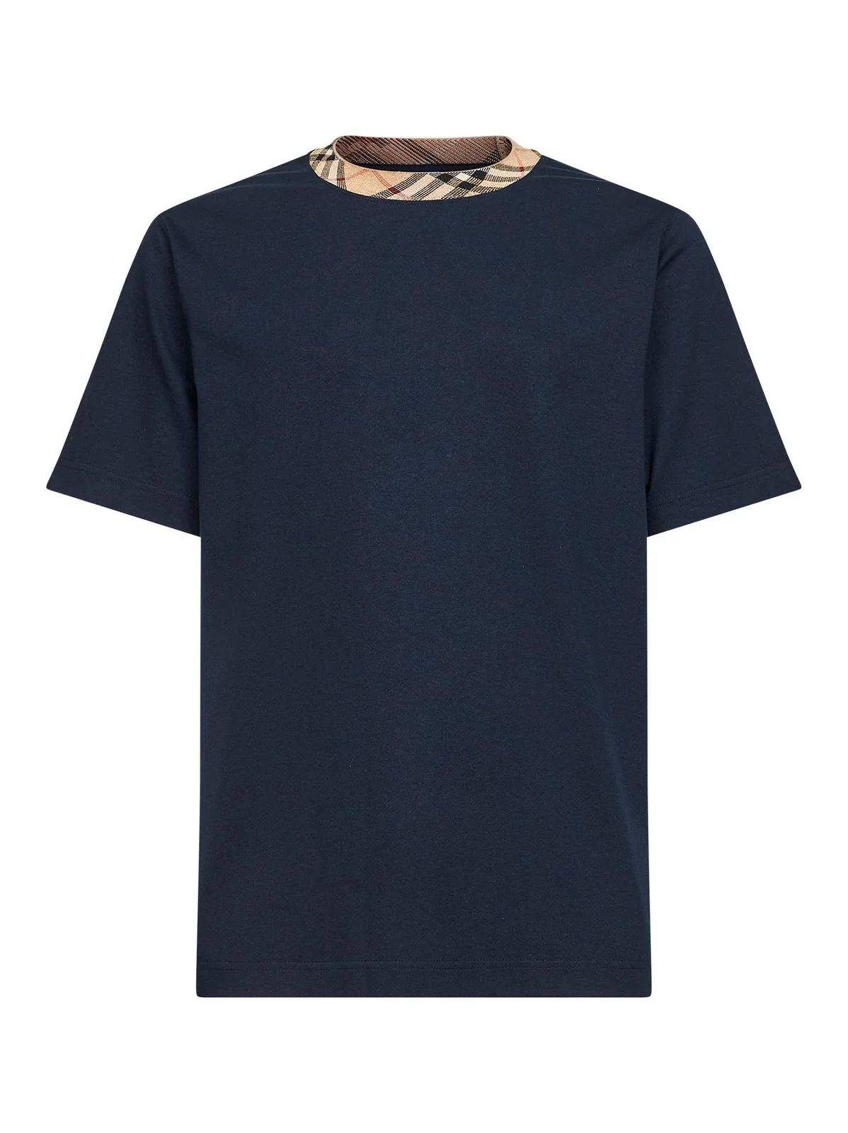 Burberry Burberry Check Trim Crewneck T-Shirt