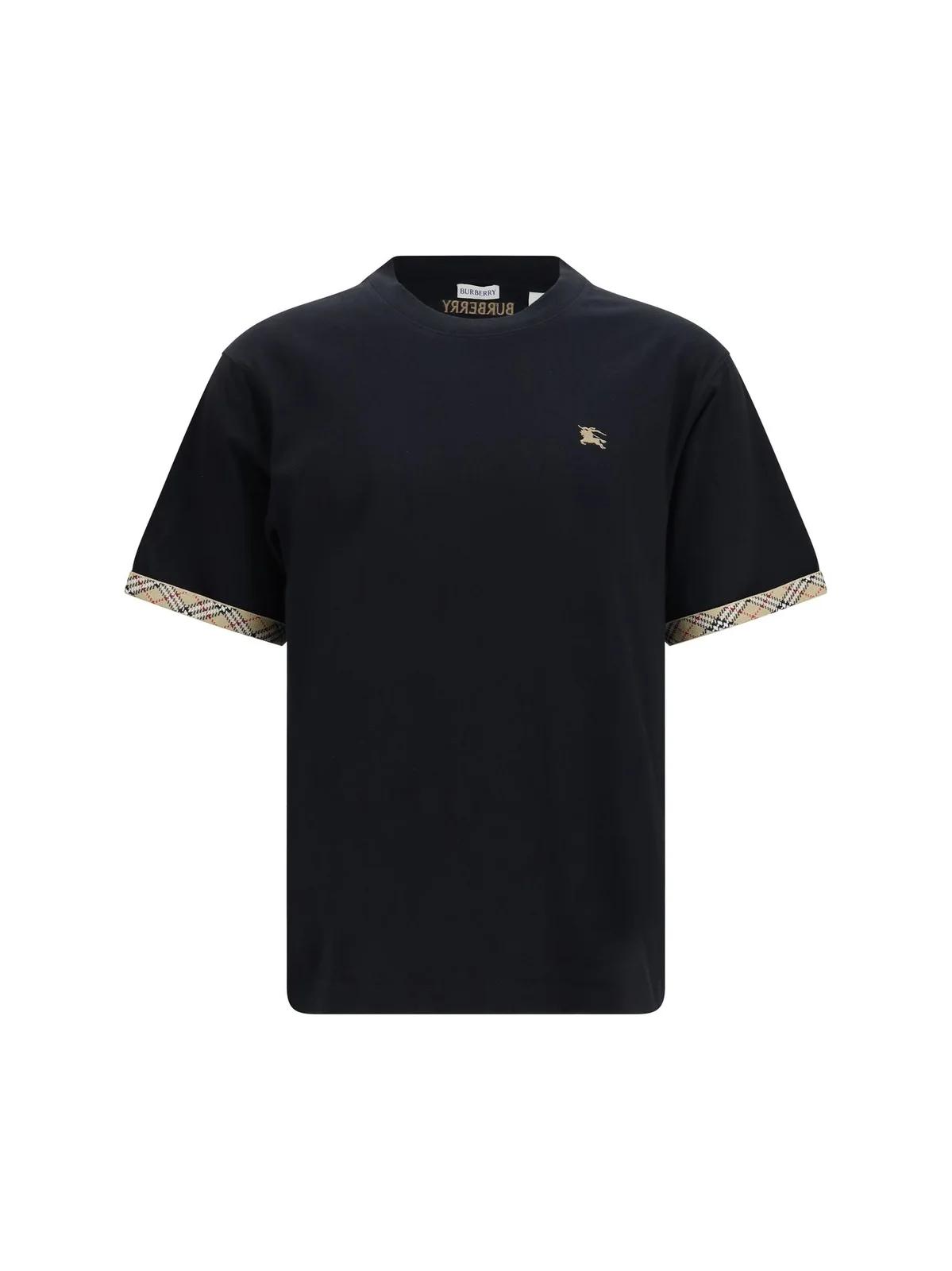 Burberry Burberry Check Trim Crewneck T-Shirt