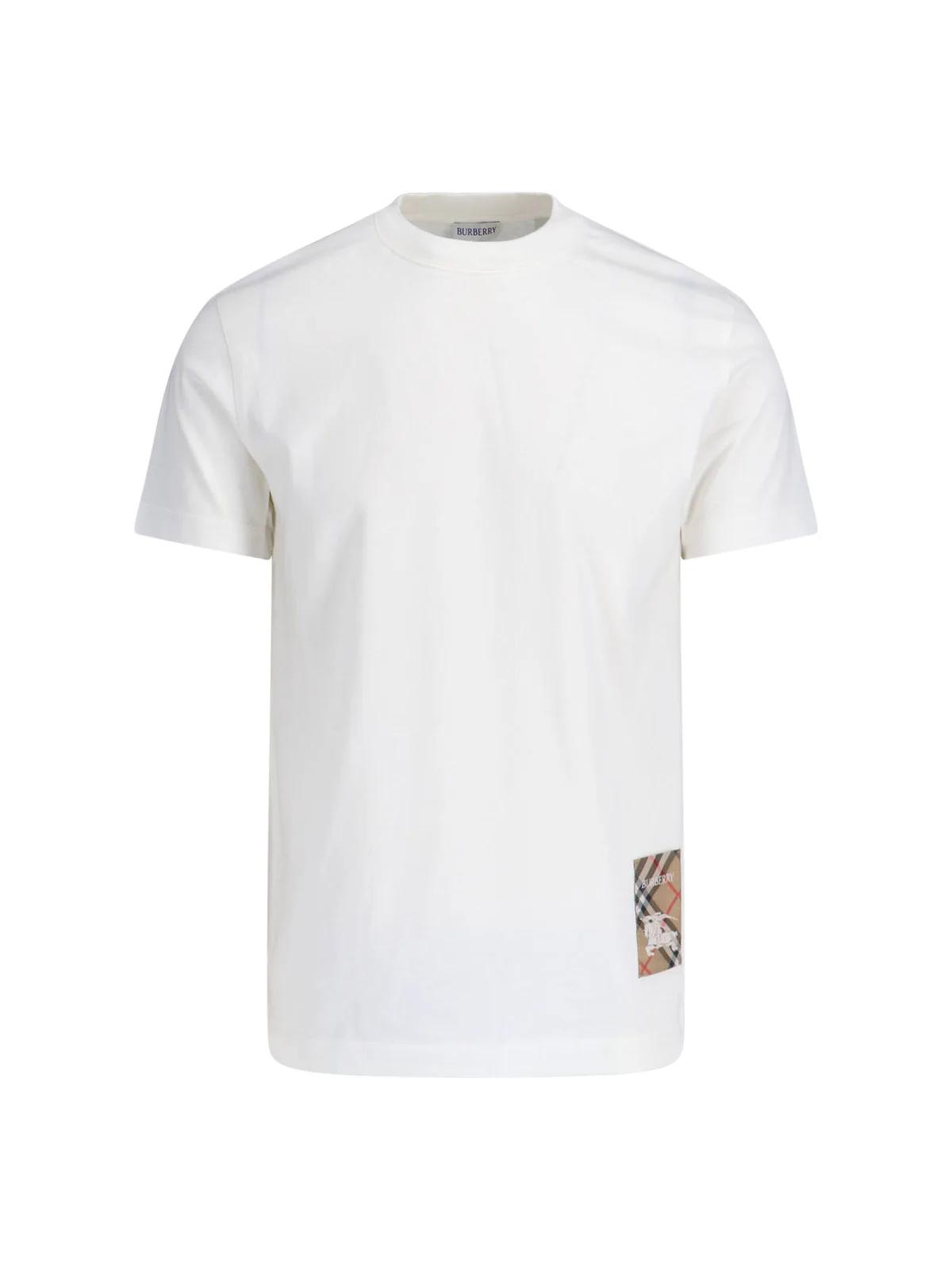 Burberry Burberry Check Patch Crewneck T-Shirt