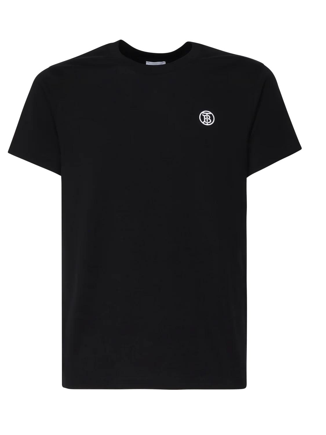 Burberry Burberry Logo Embroidered Crewneck T-Shirt