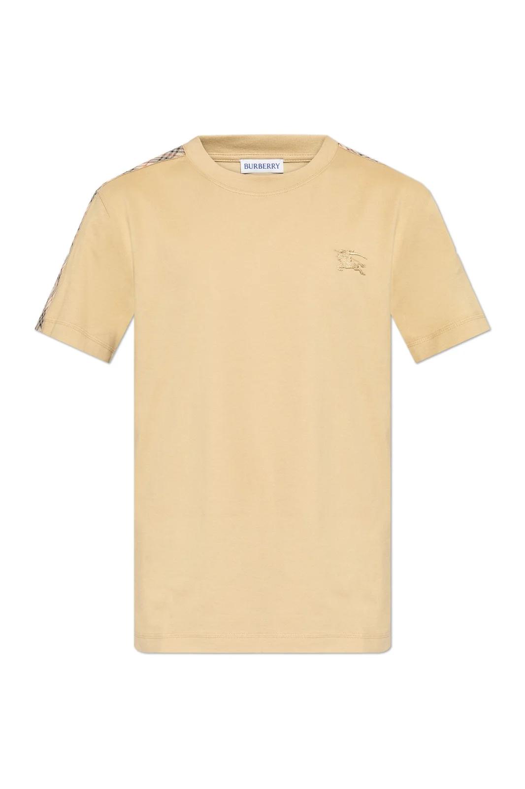 Burberry Burberry Check Trim Crewneck T-Shirt