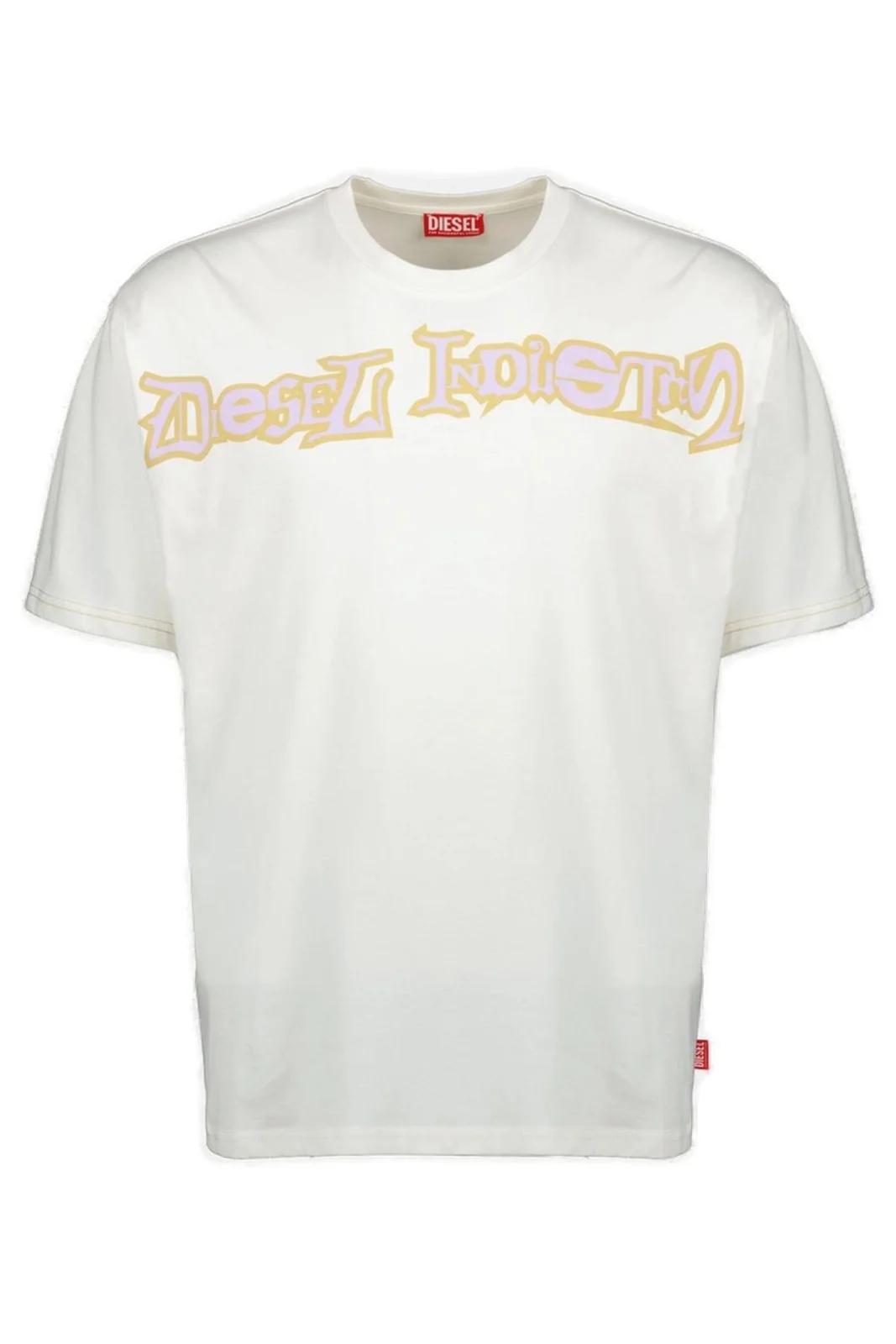DIESEL Diesel Logo Printed Crewneck T-Shirt