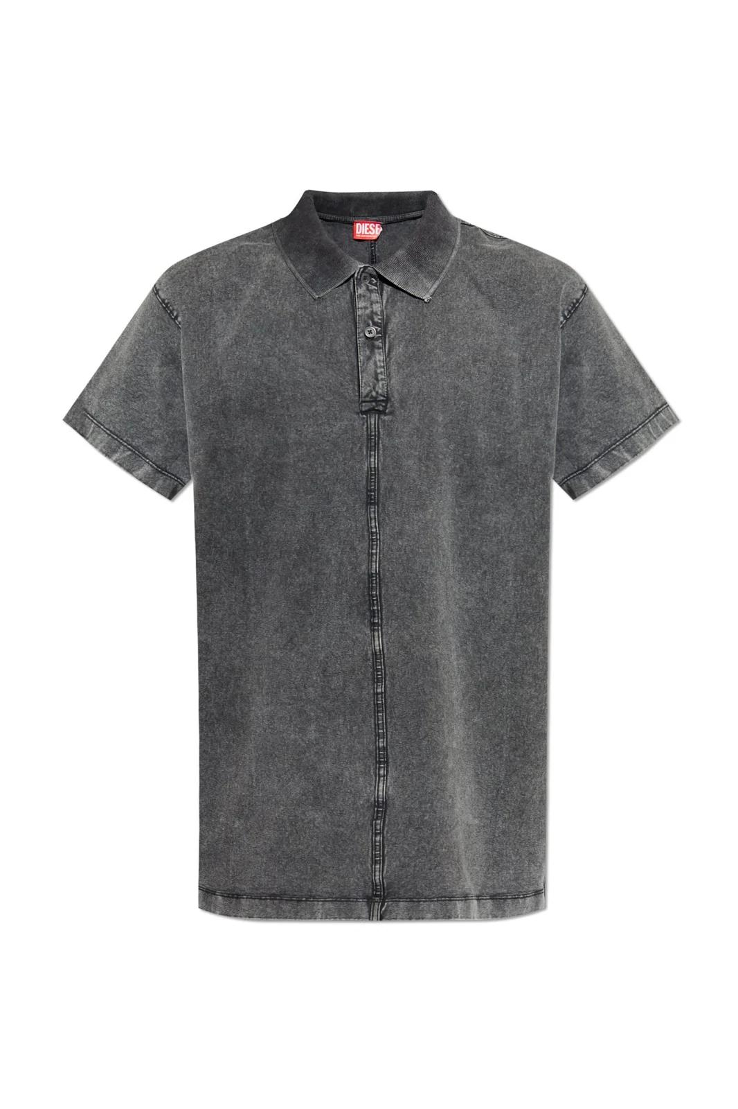 DIESEL Diesel Short-Sleeved Denim Polo Shirt