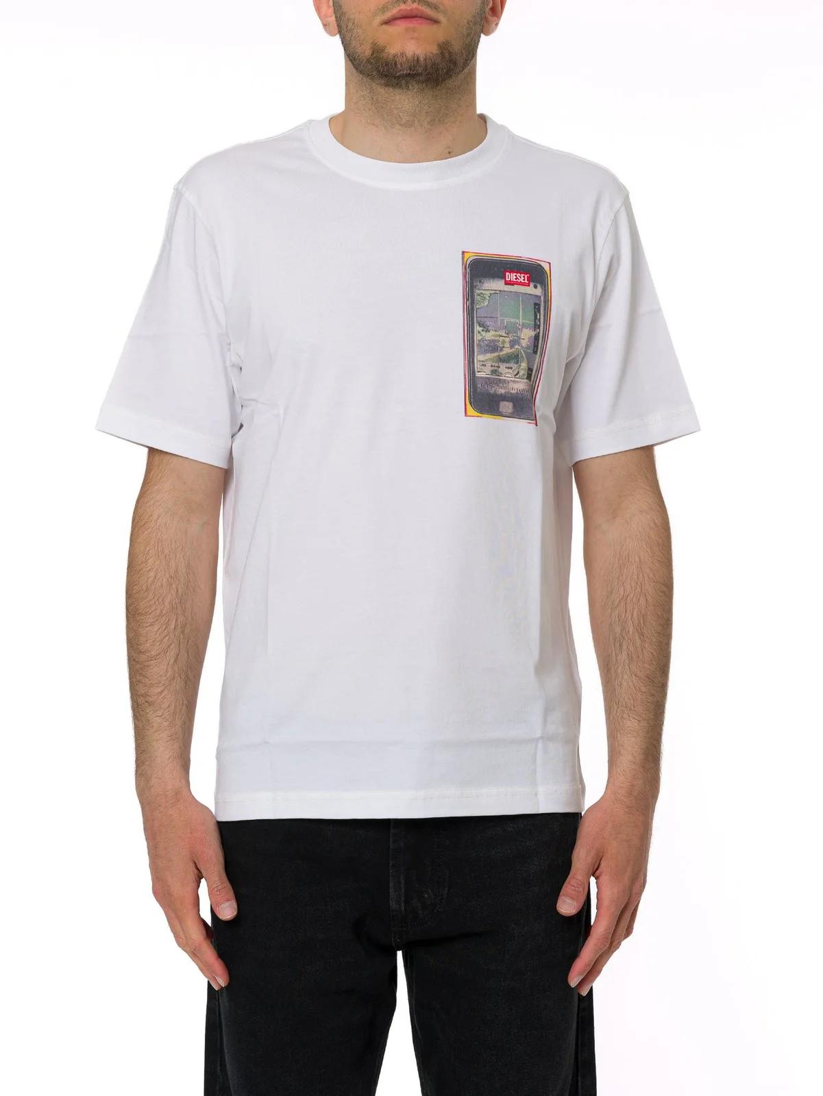 DIESEL Diesel Digital Print Regular T-Shirt
