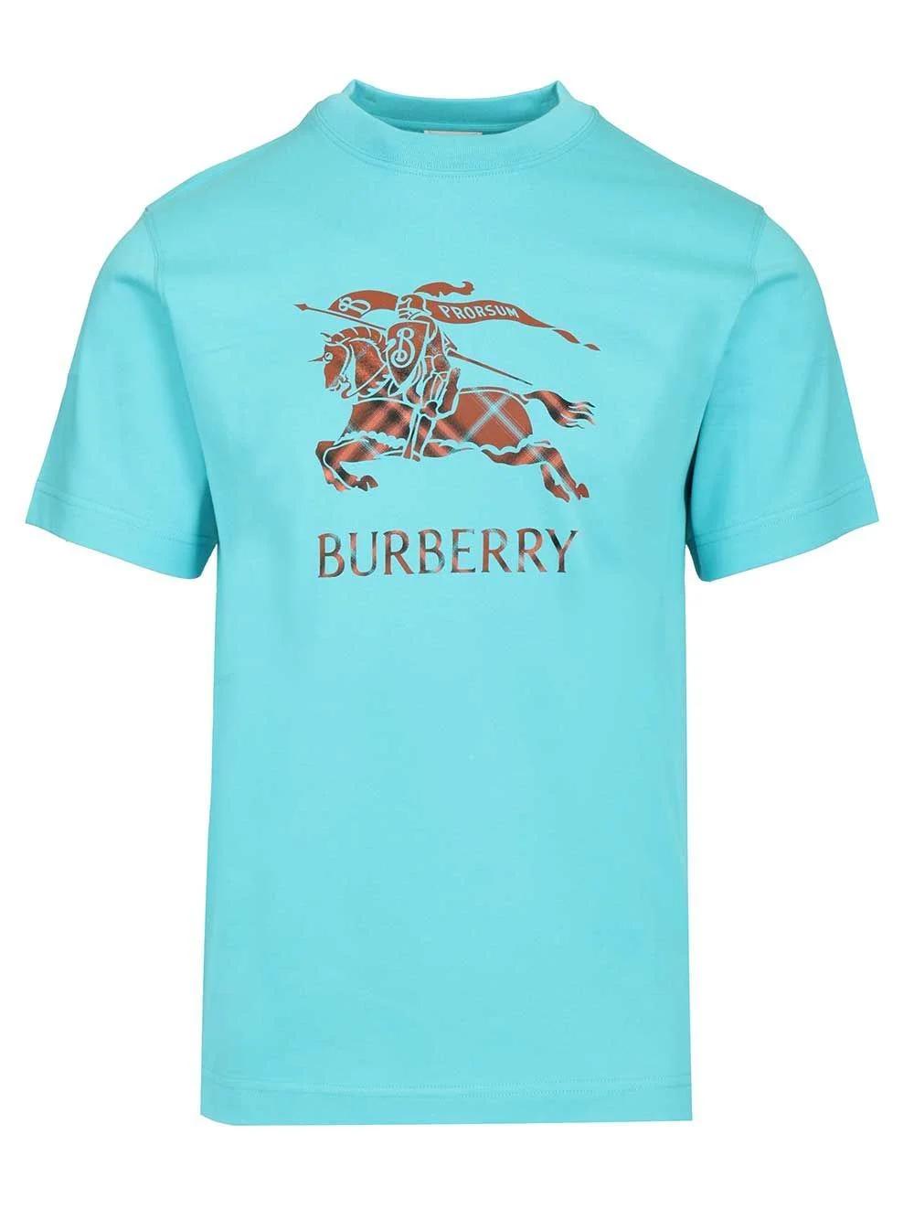 Burberry Burberry EKD Checked Crewneck T-Shirt