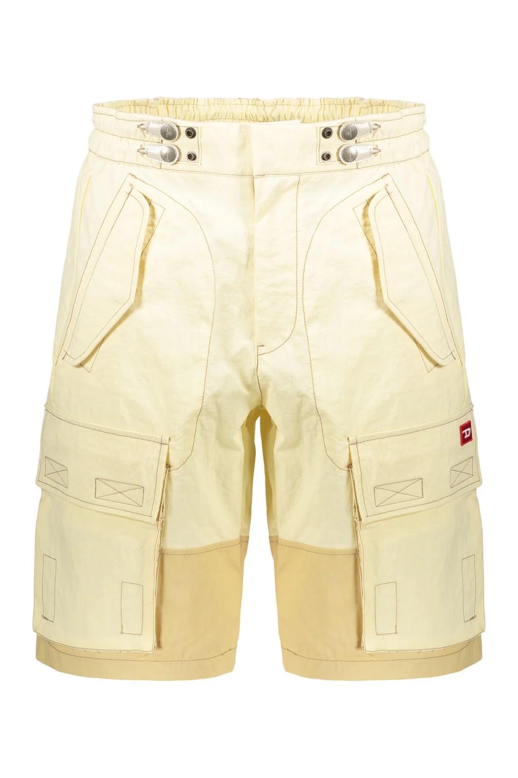 DIESEL Diesel Logo Patch Cargo Shorts