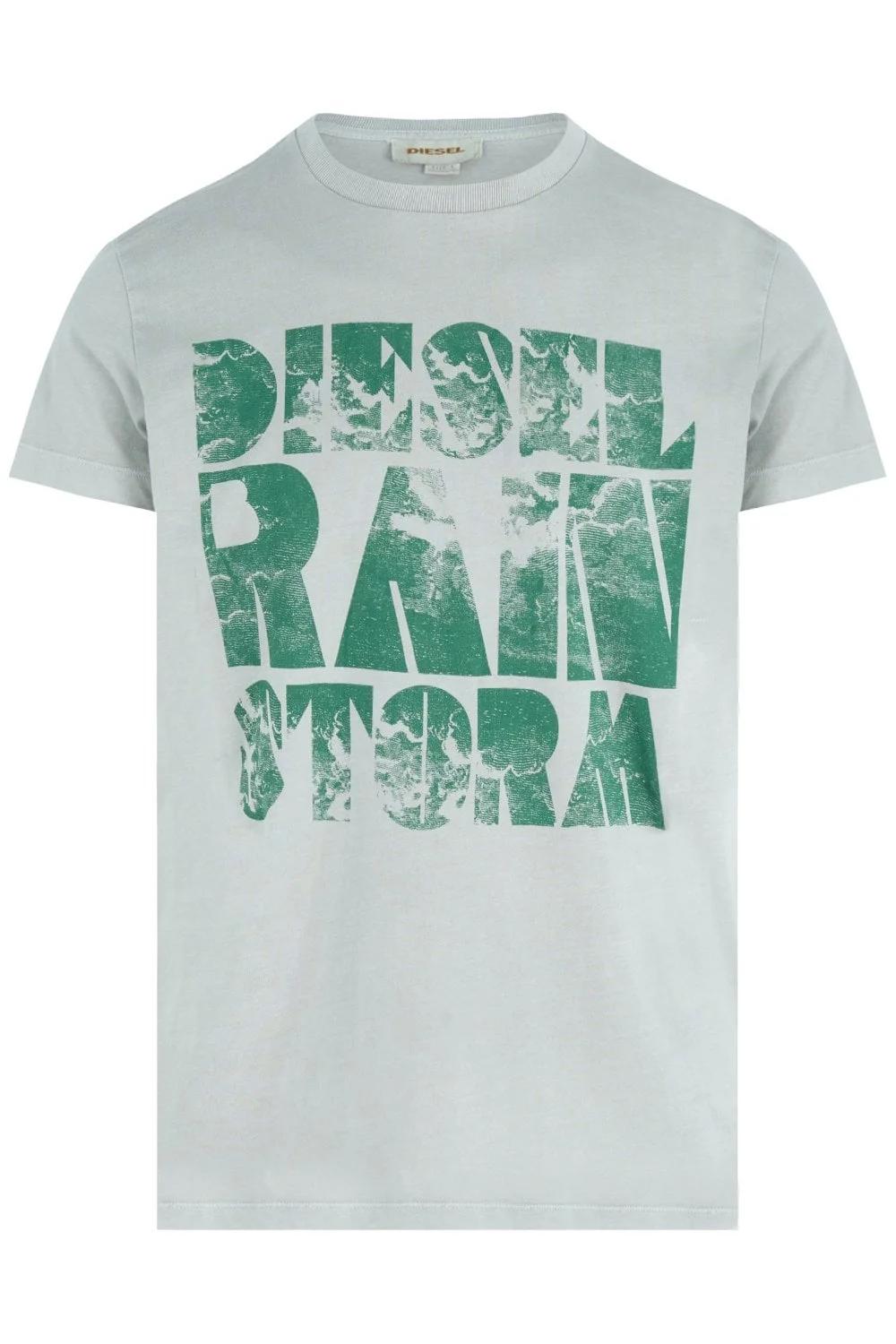 DIESEL Diesel Storm Printed Crewneck T-Shirt