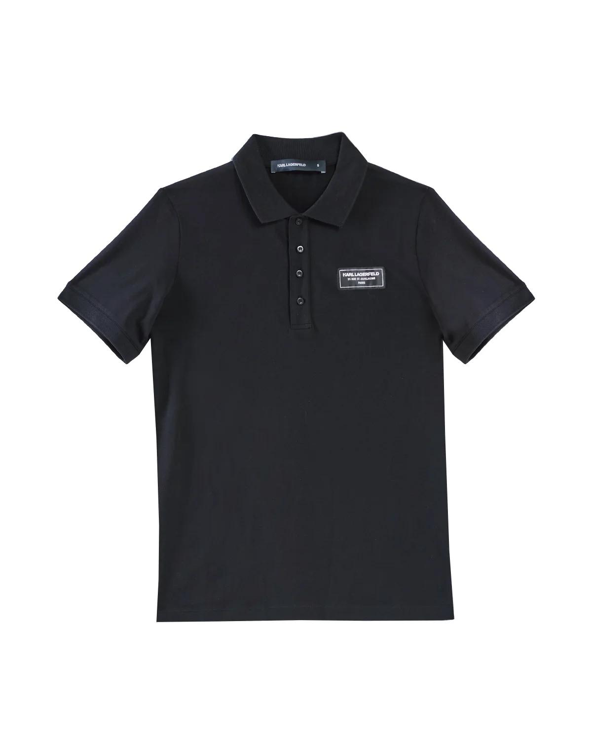 Karl Lagerfeld Karl Lagerfeld Logo Patch Polo Shirt