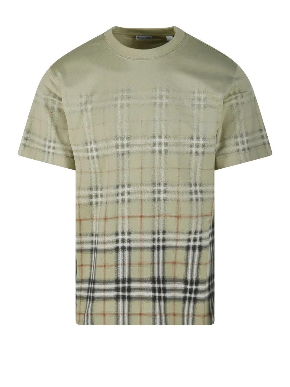 Burberry Burberry Gradient Check Crewneck T-Shirt