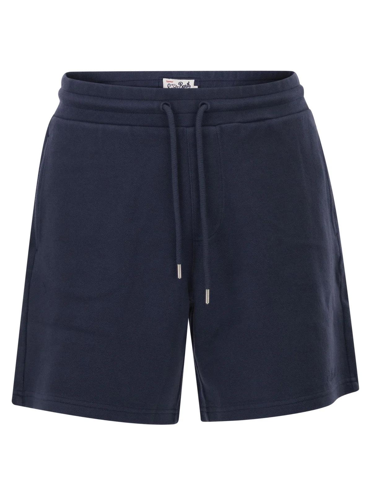 Mc2 Saint Barth Mc2 Saint Barth Piqué Drawstring Shorts