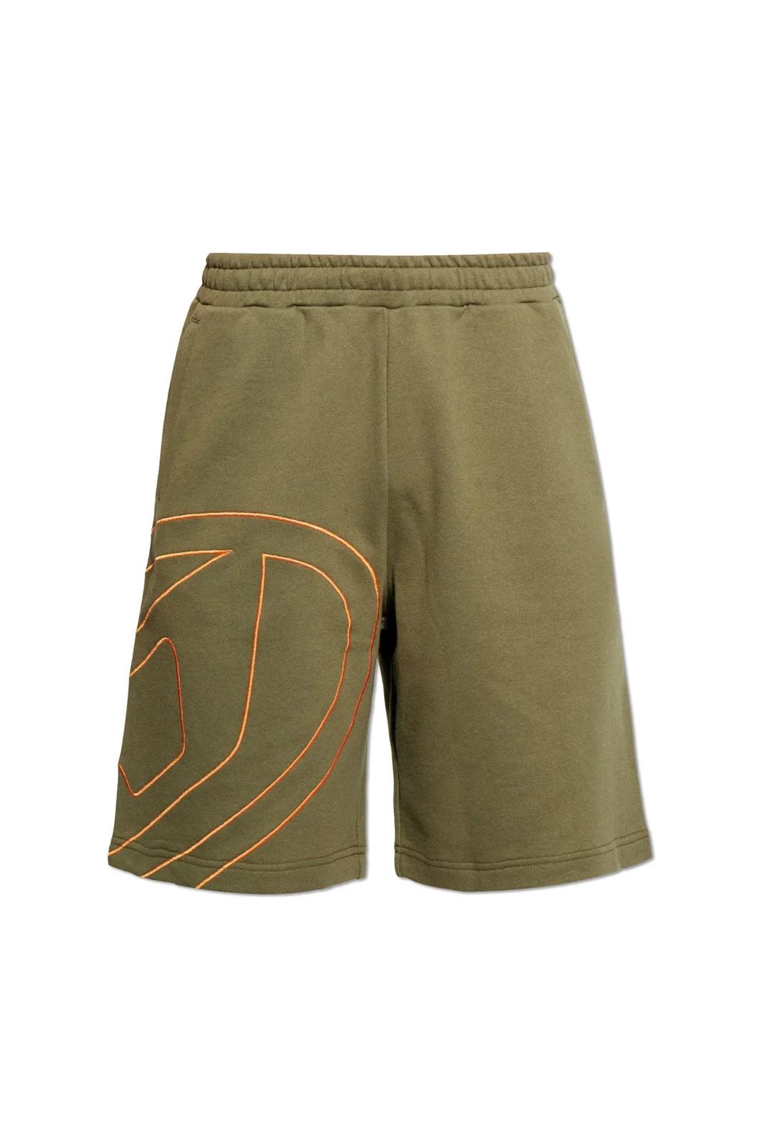 DIESEL Diesel P-Crow Megoval Maxi D Logo Sweat Shorts
