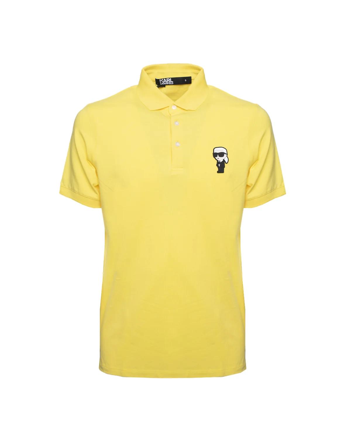 Karl Lagerfeld Karl Lagerfeld Ikonik Karl Patch Short-Sleeved Polo Shirt